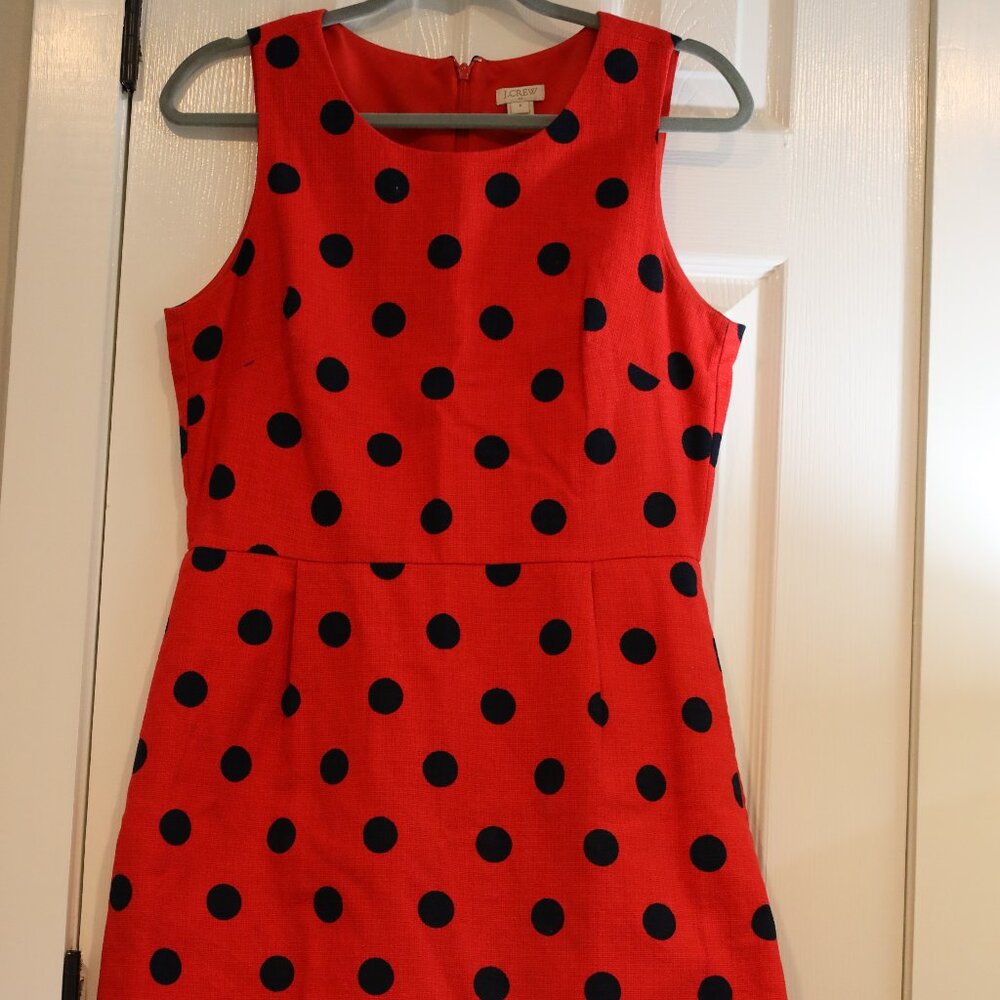 JCrew Polka Dot Dress Size 8